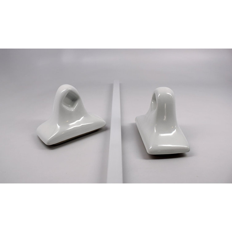 Daltile 27'' Wall Towel Bar (White Brackets w/White Pole) Wayfair